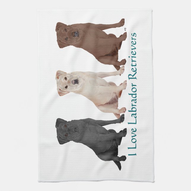 Svart Labrador Retriever Sjöman Kitch - Anpassad Kökshandduk (Vertikal)