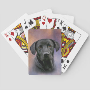 Svart Labrador Retriever Spelkort