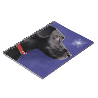 Svart Labrador Retriever - spiral anteckningsbok