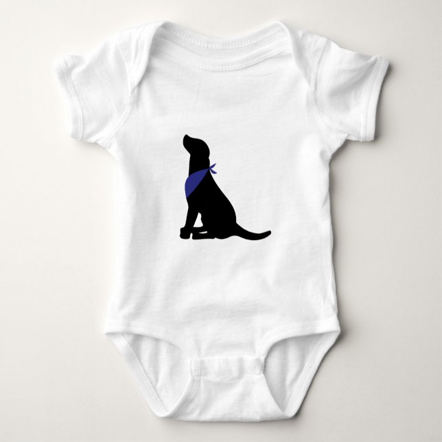 Svart Labrador Retriever Tee Shirt (Framsida)