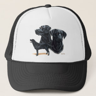 Svart Labrador Retriever Truckerkeps