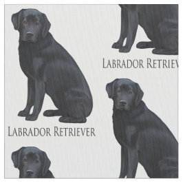 Svart Labrador Retriever Tyg