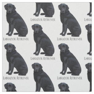 Svart Labrador Retriever Tyg