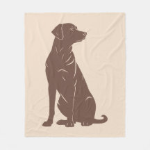 Svart labrador silhuett illustration