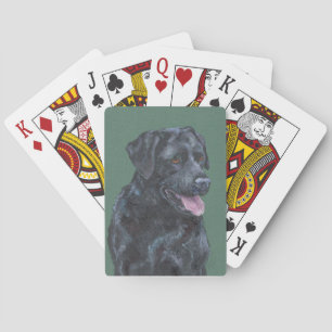Svart Labrador Spelkort