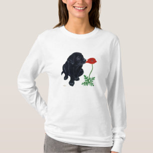 Svart Labrador valp Tee