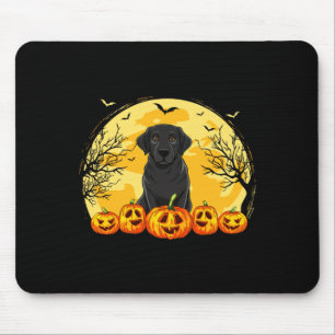 Svart Labradorhund Pumpapål Halloween Kostym Män Musmatta