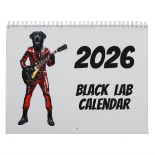 Svart Labradorkalender Kalender