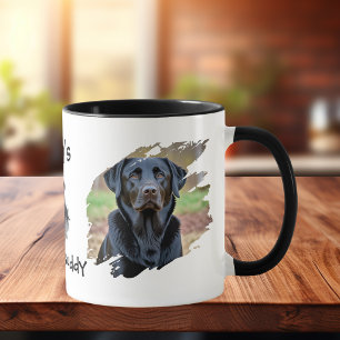 Svart Labradors foton Personlig Papa Mugg