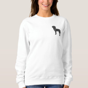 Svart Labradors Retriever Tecknad Hundillustration T Shirt