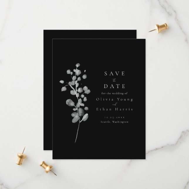 Svart lacker sparar datumet spara datumet (Fram/Back In Situ)