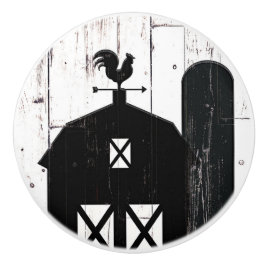 Svart lada vit trä lantlig bondgård landsbygd knopp