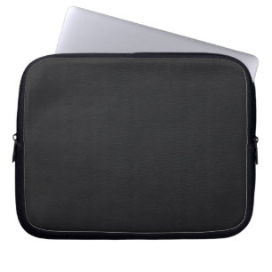 Svart läder Neoprene Laptop sleeve 10 tum