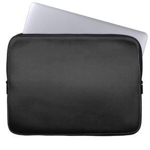 Svart läder Neoprene Laptop sleeve 13 tum