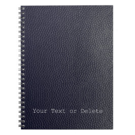 Svart läder/skinn Mönster Anteckningsbok