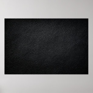 Svart läder, struktur och ryggmärgsläder, textur poster