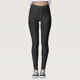 Svart läderlooktrompe - l ' oeildamasker leggings