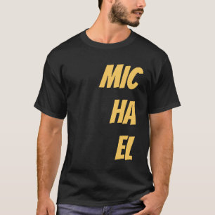 Svart lägg till ditt namn Modern Plain T Shirt