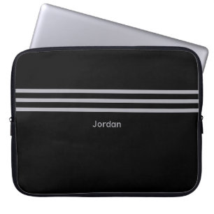 Svart lägg till Namn Padd Laptop sleeve