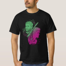 Svart långärmad Dean Winchester t-shirt