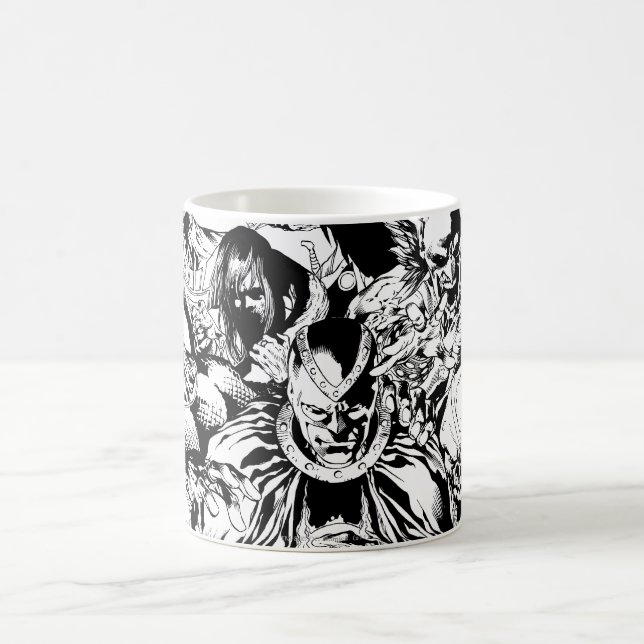 Svart Lanternor - Svartvit Kaffemugg (Center)