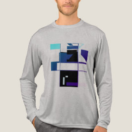 Svart lappverksgeometriskt MCM-utseende för marint T Shirt