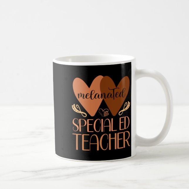Svart lärare i specialundervisning Svarta kvinnors Kaffemugg (Höger)