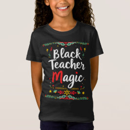 Svart Lärare Magi T Shirt
