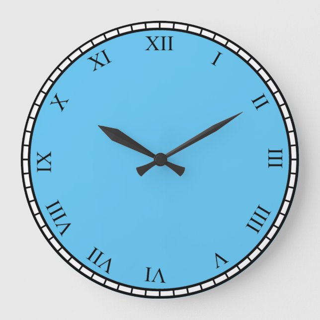 Svart latromerskt nummer, Ansikte och trimningslås Stor Klocka (Framsida)