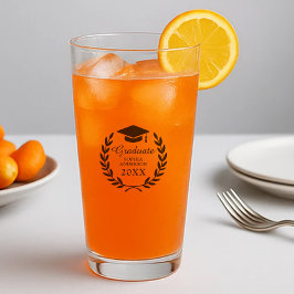 Svart Laurel Wandegrad Cap Student Namn & Class Glaskopp