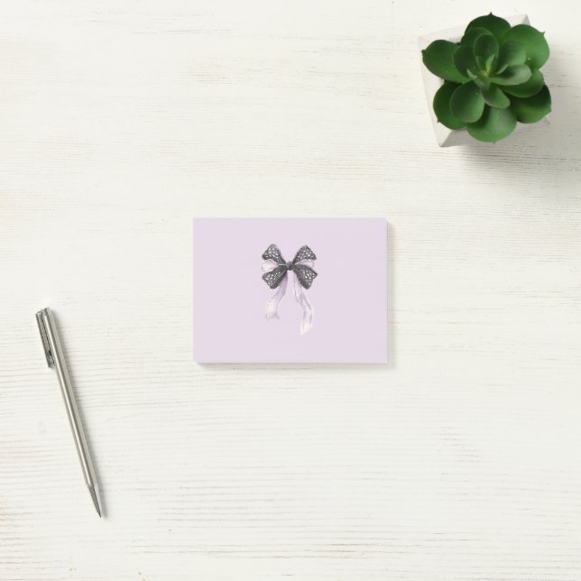 Svart lavendelbåge post-it block (Kontor)