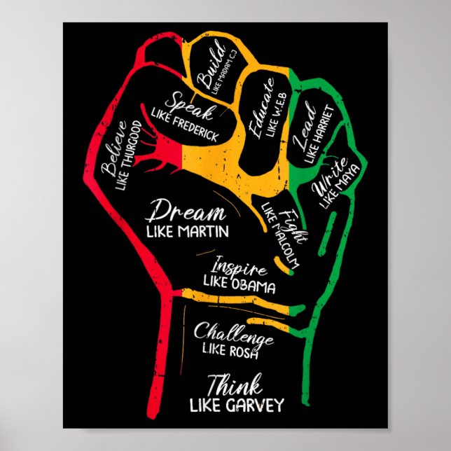 Svart ledare med inspirerande prestanda, snabb och poster (Framsidan)