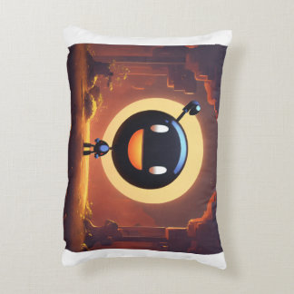 Svart leende: Pillow Prydnadskudde