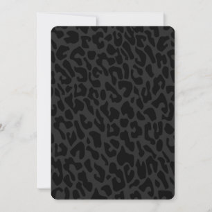 Svart leopard inbjudningar
