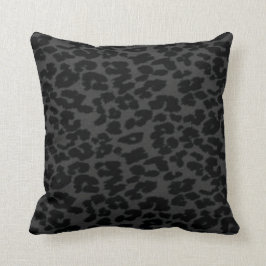 Svart leopard Skriv ut Kudde