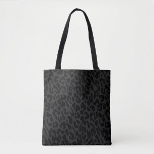 Svart leopard tygkasse