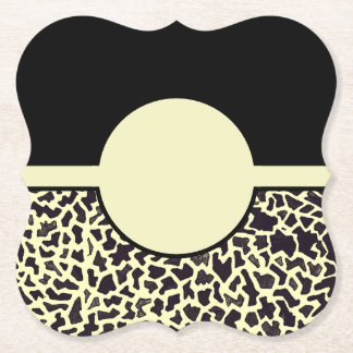 Svart Leopard Underlägg Papper