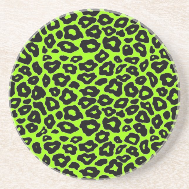 Svart leopard underlägg sandsten (Framsidan)