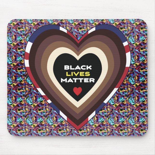 Svart lever Matter Mouse Pad Musmatta (Framsidan)