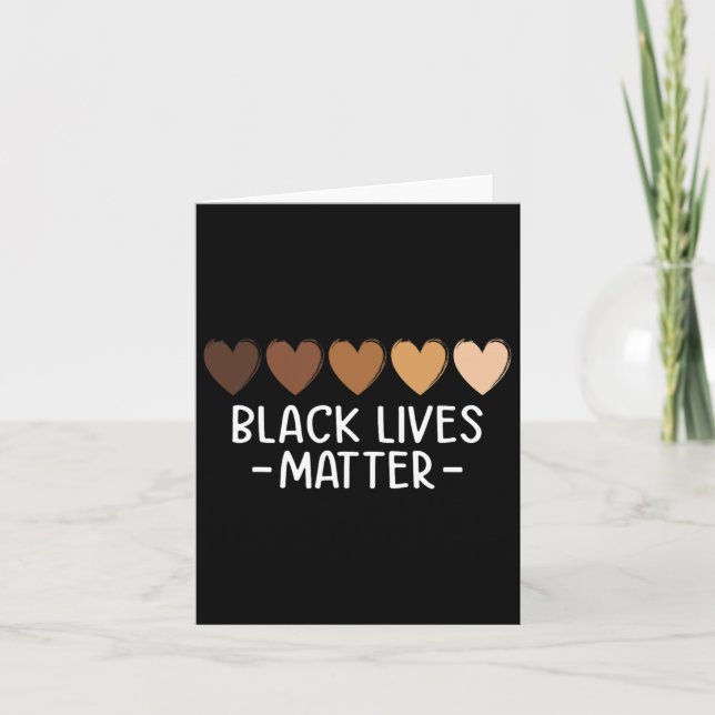 Svart lever Problem Heart Shirt - Melanin African Kort (Framsida)
