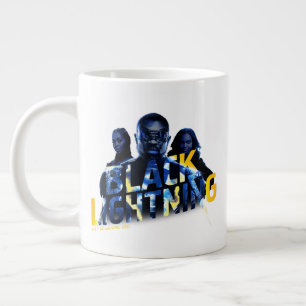 Svart Lightning Heroes-grafik Jumbo Mugg