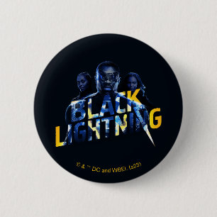 Svart Lightning Heroes-grafik Knapp