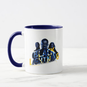 Svart Lightning Heroes-grafik Mugg