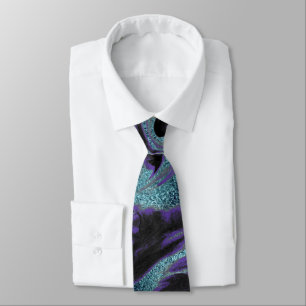Svart, Lila och blå marmorerad hals Tie Slips