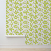 Svart Lime Djärvt Blommönster