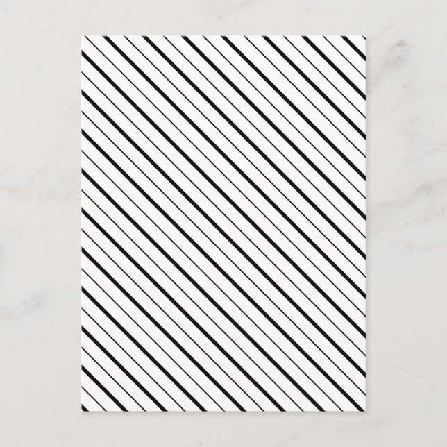Svart Linje Geometri Enkel Vykort (Framsida)
