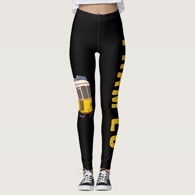 Svart Lissabonram 28 Leggings (Framsida)