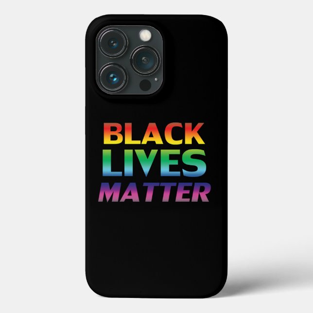 Svart lives Matter rainbow typography lgbt black (Baksida)