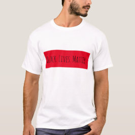 Svart lives Matter Red Rectangle T Shirt