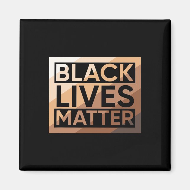 Svart lives-problem - Melanin Shades Blm Manar Kvi Magnet (Framsidan)